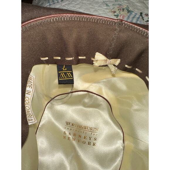 WORTH & WORTH FOR BARNEY'S UNISEX FEDORA HAT - Picture 3 of 8